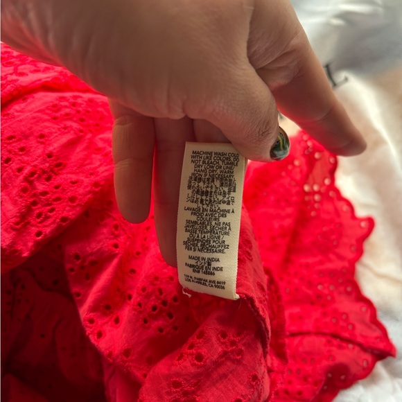 THE GREAT red Square Neckline Long Dress - Picture 6 of 6